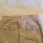 Size 14 Regular Nautica capri pants long shorts uniform khaki button zipper