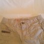 Girls Size 10 Slim Justice shorts cargo khaki flat front