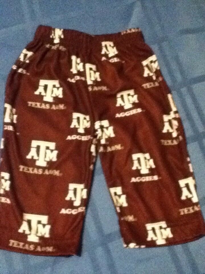 Size 3 to 6 months NCAA Texas A&M Aggies pajamas pants bottoms Genuine Stuff new