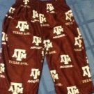 Size 3 to 6 months NCAA Texas A&M Aggies pajamas pants bottoms Genuine Stuff new
