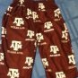 Size 3 to 6 months NCAA Texas A&M Aggies pajamas pants bottoms Genuine Stuff new