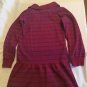 Valentines Day Size 8 American Girl dress sweater stripe long sleeve purple
