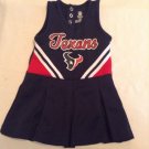 NFL Team Apparel dress Size 18 mo Houston Texans cheerleader uniform blue