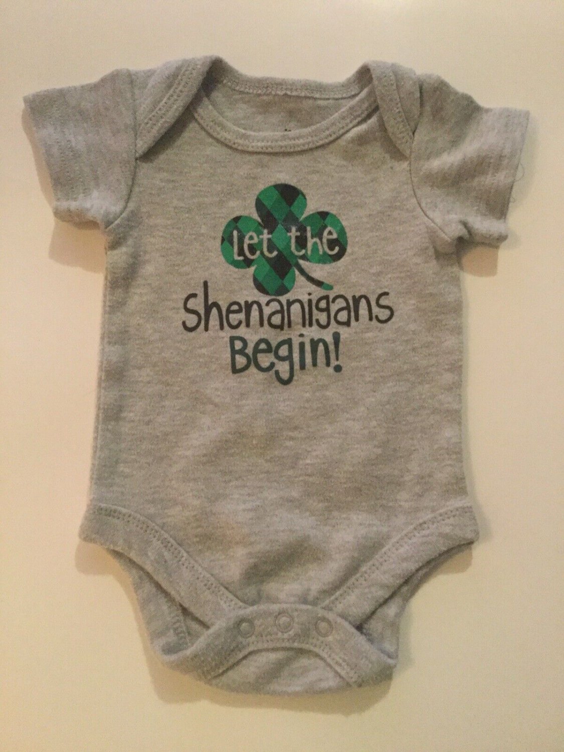 St Patricks Day Size newborn romper outfit 1 pc bodysuit Way to Celebrate
