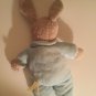 Easter Bunny rabbit tan floppy ears Dan Dee Collectors Choice 11 inch blue suit