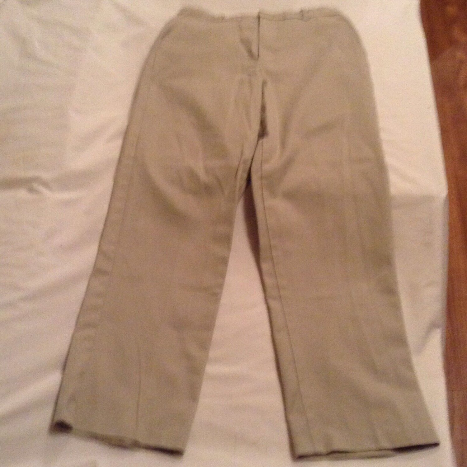 Size 14 George pants khaki flat front uniform pants girls