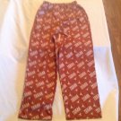 Size 8 10 youth NCAA Texas Longhorn pajamas football pants sleepwear orange
