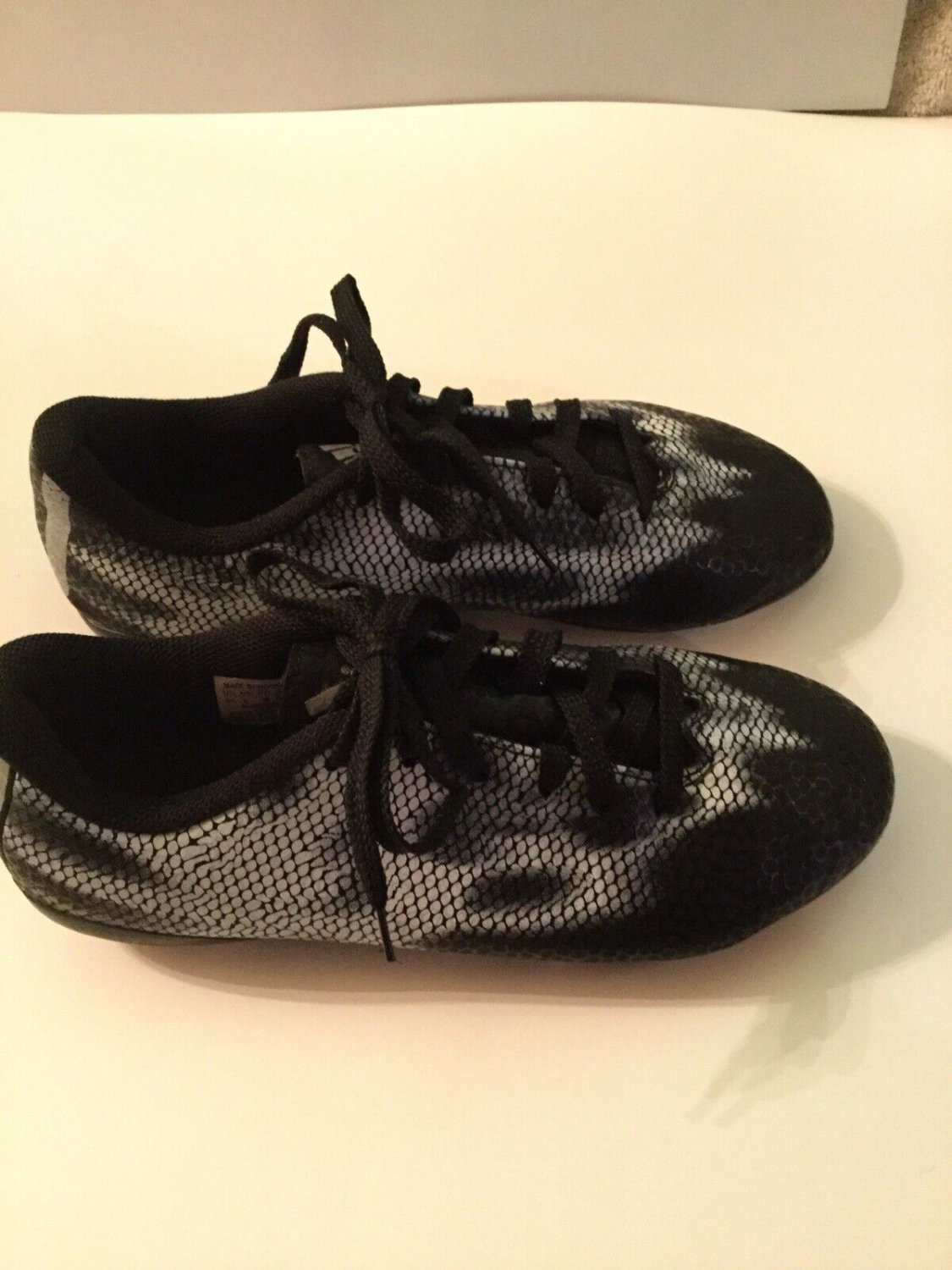 Size 5.5 Adidas soccer softball baseball cleats black sports boys girls