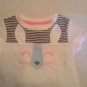 Easter Size 2T Cat & Jack dress rabbit face ruffles white t shirt Girls