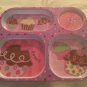 Stephen Joseph gifts cupcake plate BPA free 4 section melamine pink 8.5 x 10 in