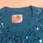 Mothers Day Size 7 Justice sweater dress sequin metallic blue holiday girls