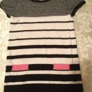 Mothers Day Size 4T Joe Fresh dress sweater dress black striped holiday girls