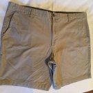Size 42 George shorts khaki flat front inseam 8.5 inch mens