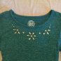 Easter So dress Size 7 8  green sequin holiday long sleeve pull on