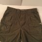 Size 32 Magellan Outdoor shorts hiking cargo combat green inseam 6.5 inch mens