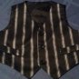 Easter George Size 18 mo black striped vest  suit black pants 2 piece