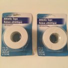 Careus athletic tape 2 rolls 1 1/2 x 8 yds for total 16 yds white sport