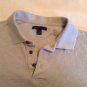 Size medium Van Heusen shirt polo beige striped short sleeve Mens