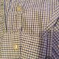 Size 17 1/2R Vineyard Vines shirt L/S blue plaid dress Shep & Ian