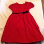 Christmas Rosenau dress Size 4T red corduroy short sleeves girls holiday