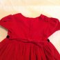 Christmas Rosenau dress Size 4T red corduroy short sleeves girls holiday