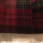 Christmas Size 12 mo Youngland dress black red plaid velour holiday girls