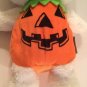 Thanksgiving Jack o lantern bear plush pumpkin animal white orange 12 inch