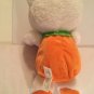 Thanksgiving Jack o lantern bear plush pumpkin animal white orange 12 inch