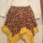 Thanksgiving Size 6 6x Faded Glory dress turkey long sleeve multi color