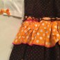 Thanksgiving Size 6 Allison Ann dress winter 2 pc set polka dots corduroy brown