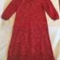 Christmas Size 8 Iz Amy Byer sweater dress red holiday metallic sequins