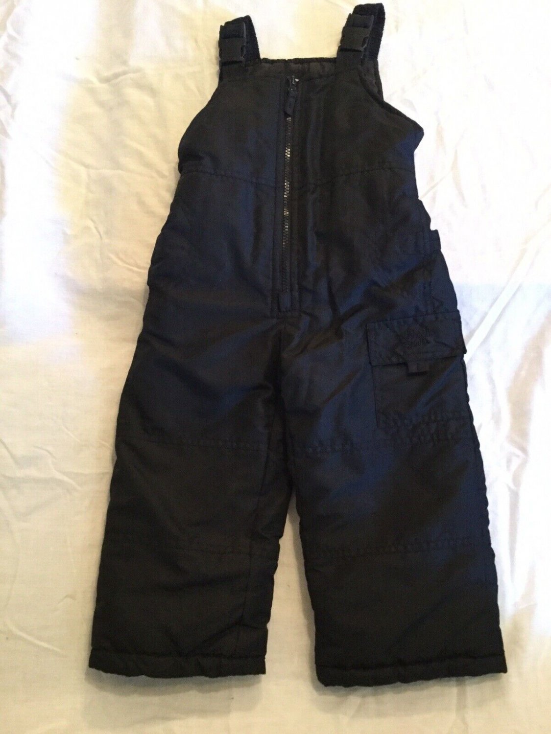 Size 3T Osh Kosh B gosh bib snow suit winter insulated overall pants black new
