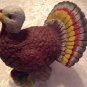 Thanksgiving Turkey centerpiece Holiday Home hand painted resin  7.5 x 7 x 6