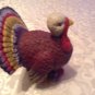 Thanksgiving Turkey centerpiece Holiday Home hand painted resin  7.5 x 7 x 6
