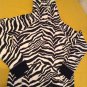 Halloween Size 14 Justice jacket hoodie sweatshirt black zebra pink metallic