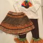 Thanksgiving 24 mo 2T Mud Pie top Emily Rose pants legging Cherokee skirt 3 pc