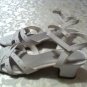 Size 1 Smart fit shoes white dress shoes sandals rhinestones girls