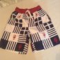 Gymboree swim shorts Size 6 lobster trunks swimwear red blue white