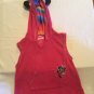 2T Disney Minnie Mouse swimsuit cover dress hoodie ears bow terry pink striped