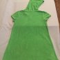 Size 10 12 large Op swimsuit cover dress hoodie green terry cloth