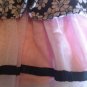 Size 2T Little Lass dress pink floral tiered black Girls