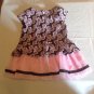 Size 2T Little Lass dress pink floral tiered black Girls