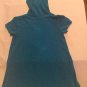 Size 6 6X Op swimsuit cover dress hoodie blue terry cloth