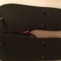 flip flops shoes Size 9 10 large emoji black yellow womens New