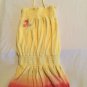 Size 4 XS 5 Bratz swimsuit cover up dress yellow pink ruffles