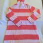 Size 7 8 medium Gymboree swimsuit cover dress hoodie striped terry long sleeve