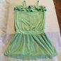 Gap Kids Size 8 medium swimsuit cover up dress green terry cloth ruffles Girls