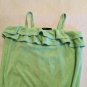 Gap Kids Size 8 medium swimsuit cover up dress green terry cloth ruffles Girls