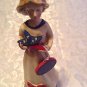 Memorial Day patriotic doll USA figurine hand painted vintage 10 inch