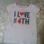 July 4th Carters skirt set outfit Size 18 month top Patriotic 2 piece lot